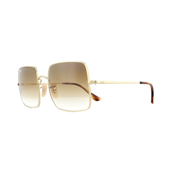 Ray-Ban Ray-Ban Women's Square Gold Light Brown Gradient Square RB1971 Sunglasses - 2