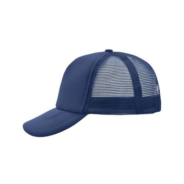Myrtle Beach Myrtle Beach Men's Mesh 5 Panel Trucker Cap in Mid Navy - 3