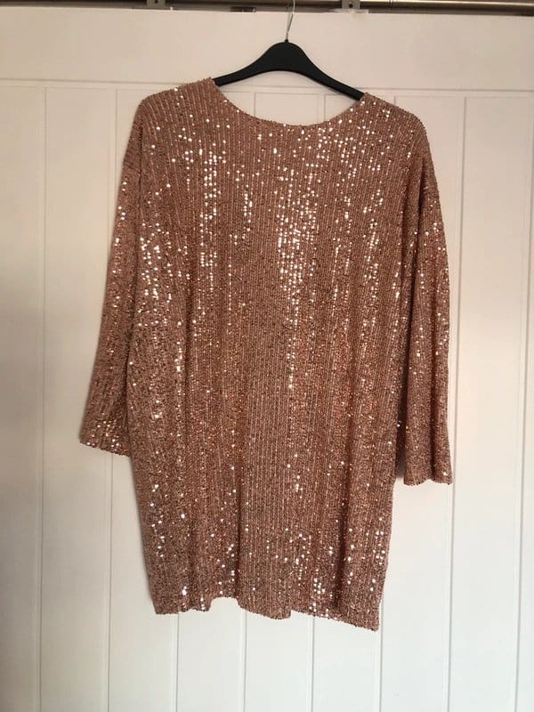 ASOS Design Rose Sequin Midi Top