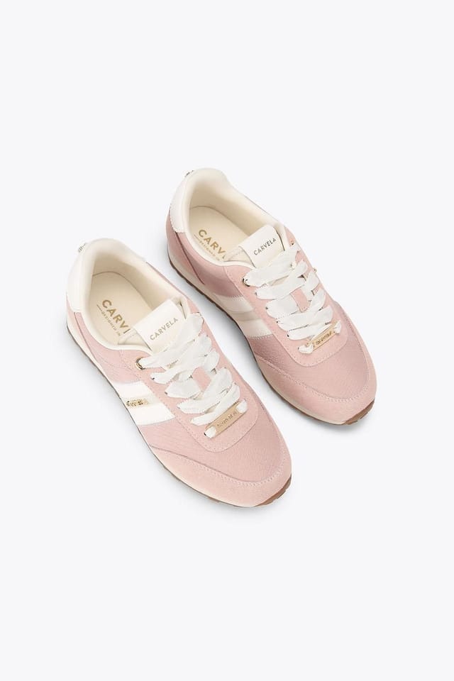 Carvela Carvela Women's 'Mio' Trainers in Pale Pink - 2