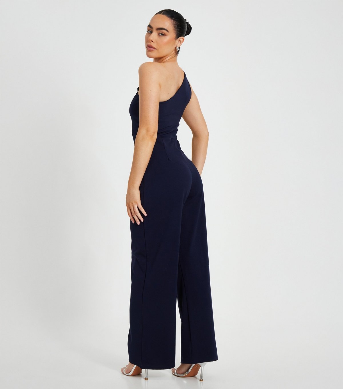 Quiz Women's Petie Navy Oversized Wide Leg Jumpsuit Quiz New Look - 3