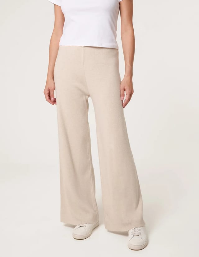 Blue Vanilla Knitted Wide Leg Trousers - 2