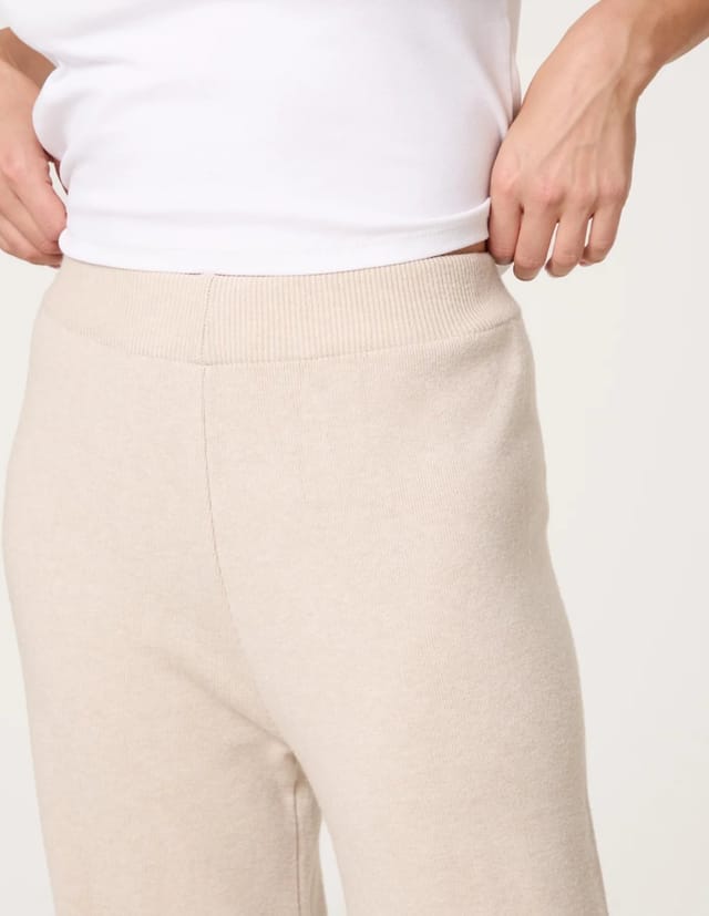 Blue Vanilla Knitted Wide Leg Trousers - 3
