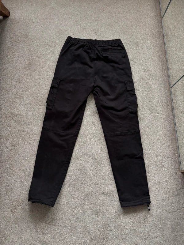 Bershka Black Straight Leg Cargo Pants