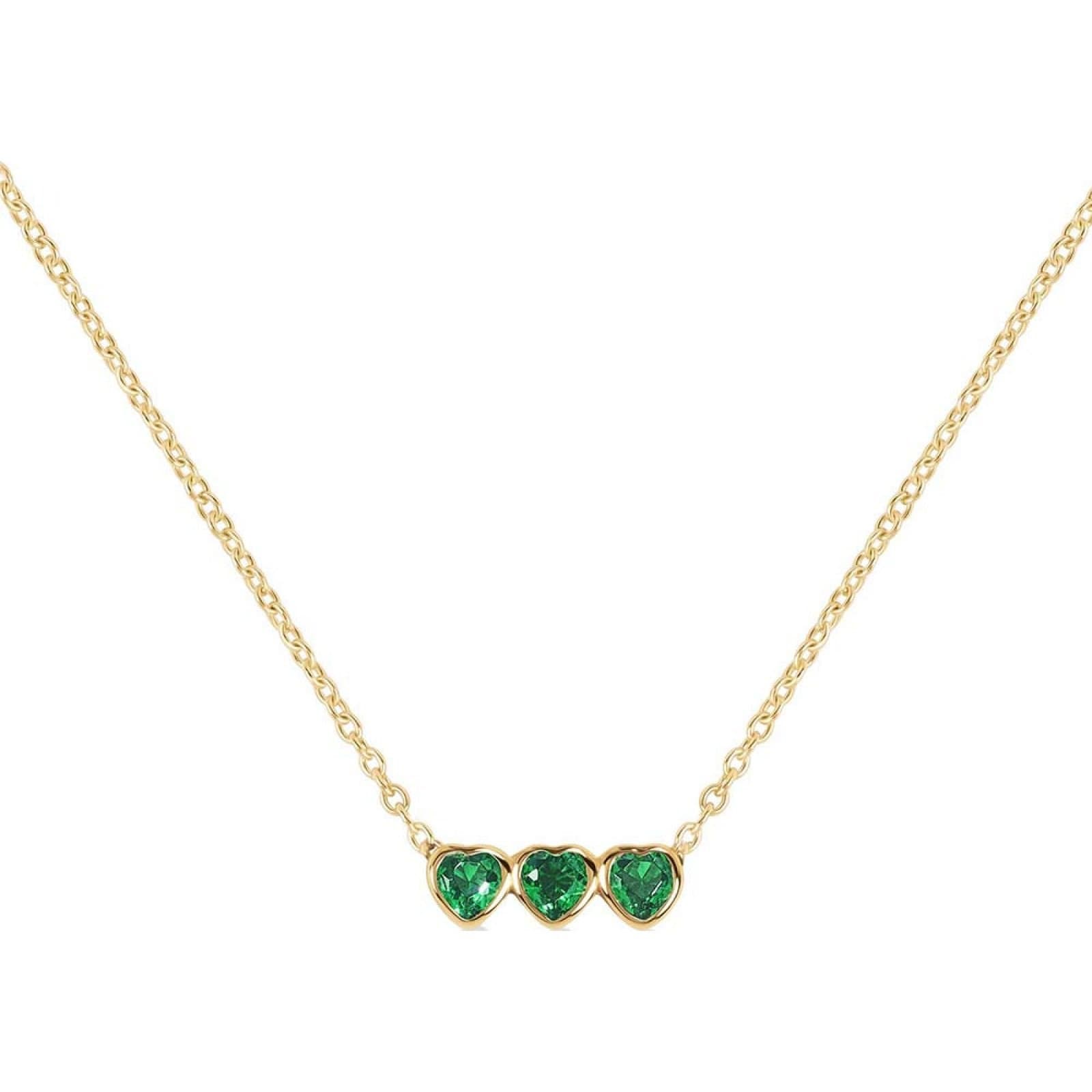 Radley Radley Gold Emerald Heart Necklace