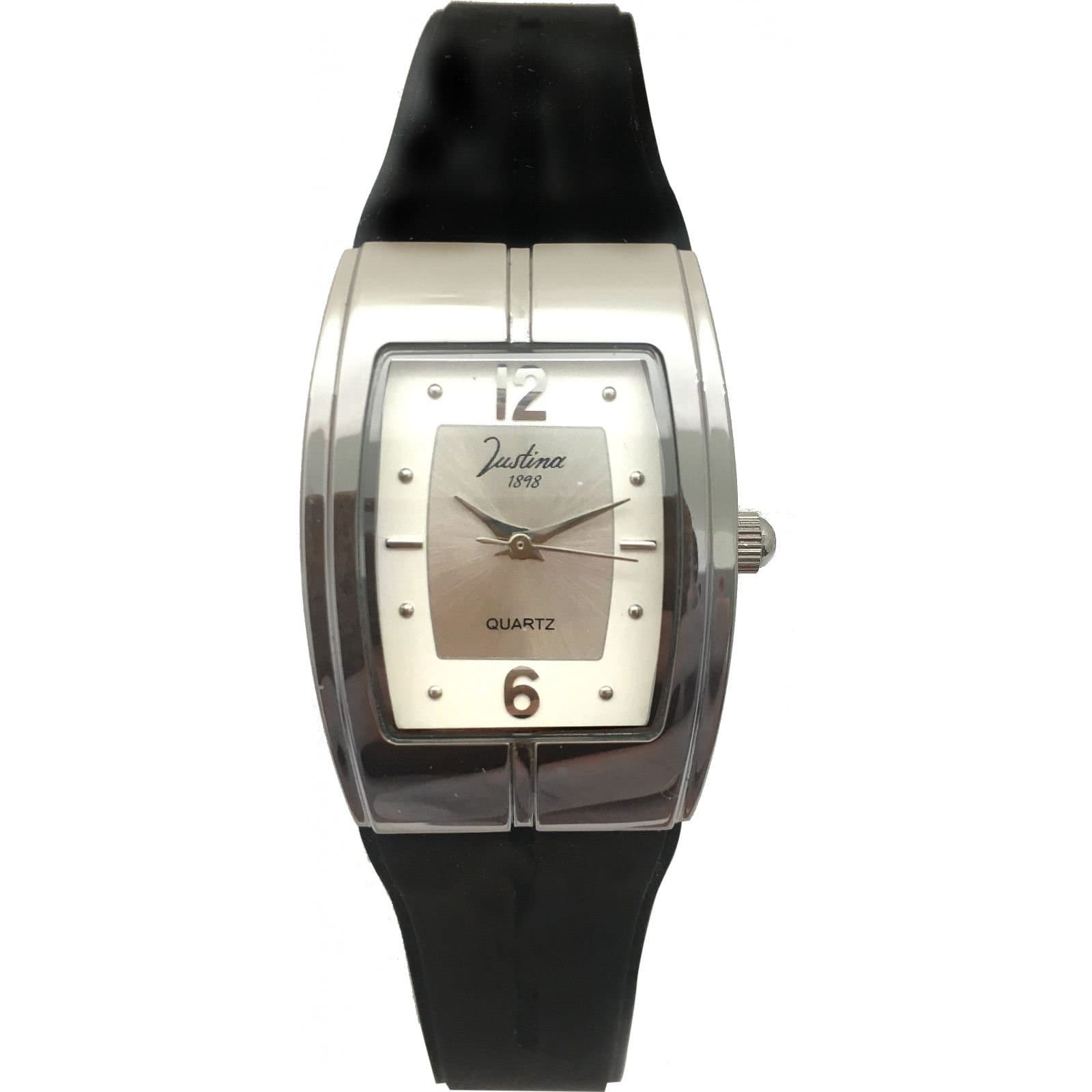 Justina Justina Women's 21814N 24mm Quartz Watch in Black
