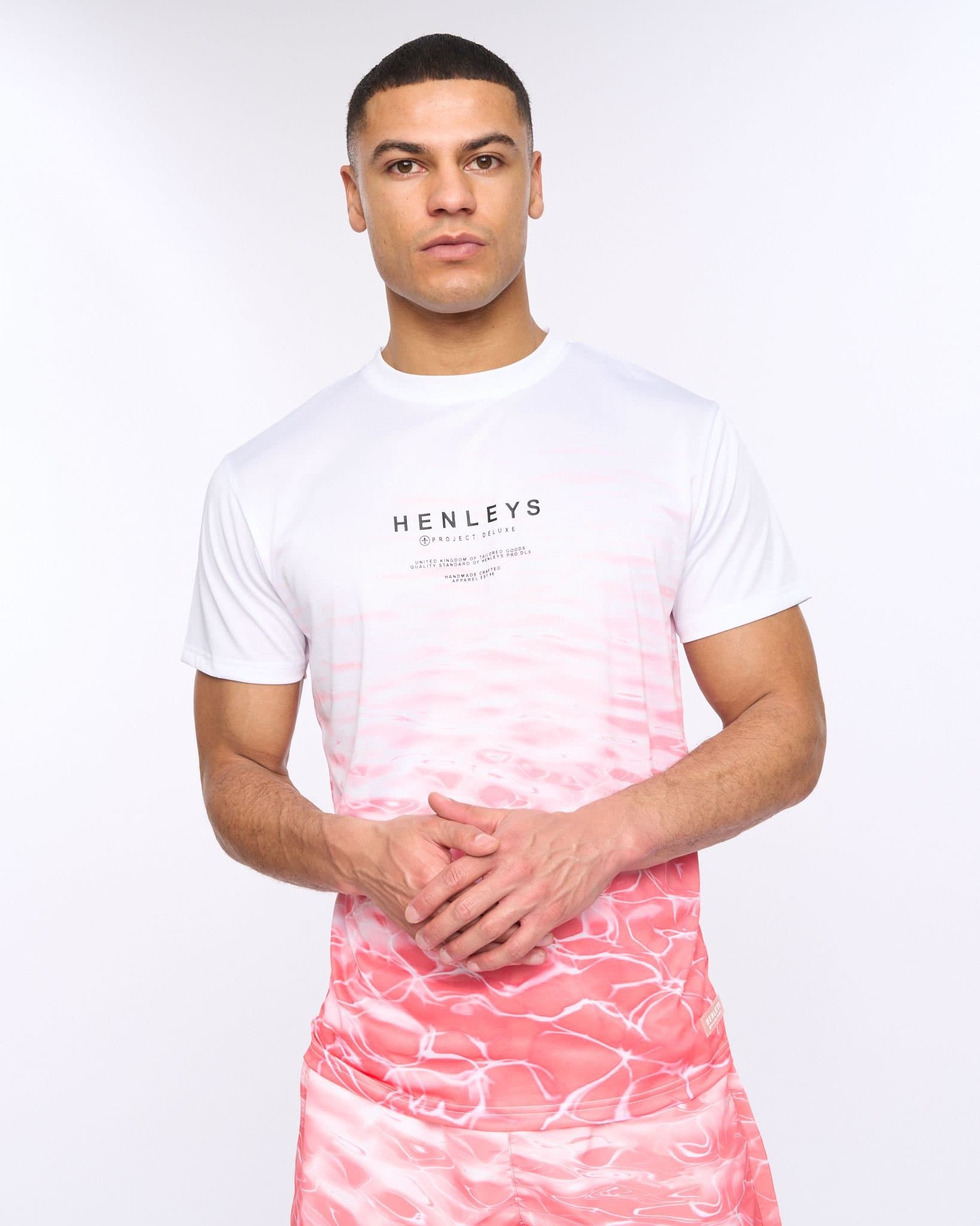 Henleys Henleys Men's Henpool T-Shirt in Coral