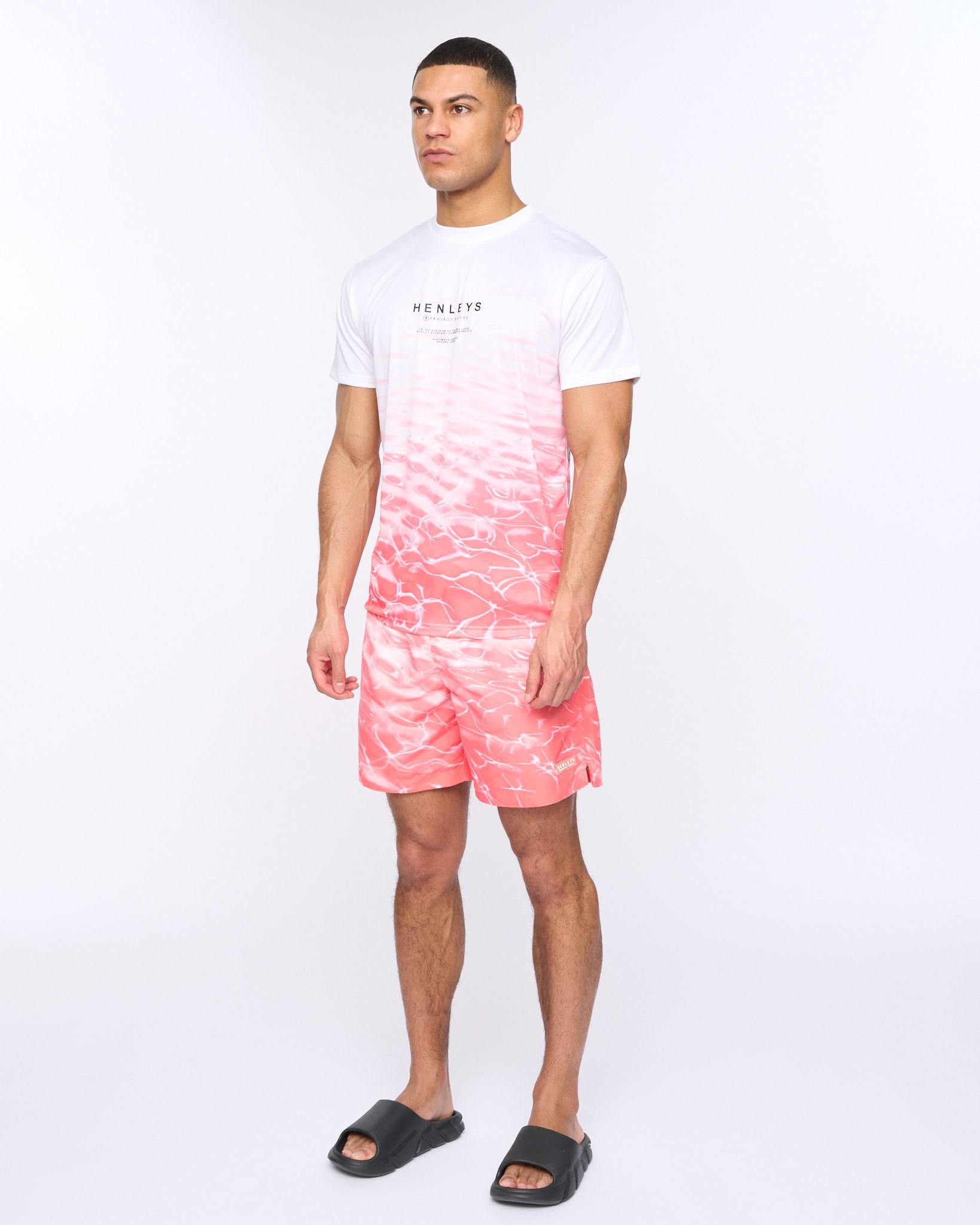 Henleys Henleys Men's Henpool T-Shirt in Coral - 2