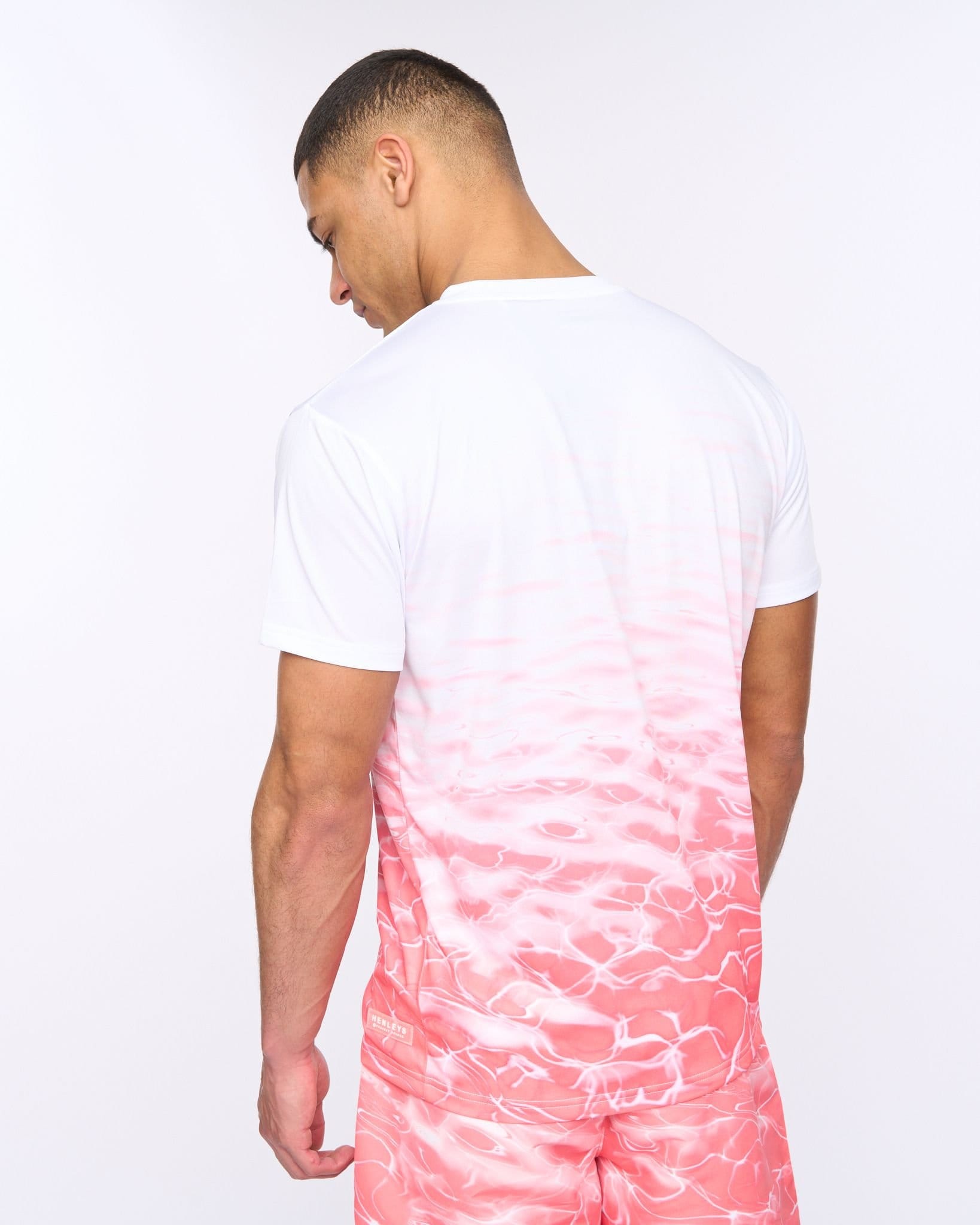 Henleys Henleys Men's Henpool T-Shirt in Coral - 4