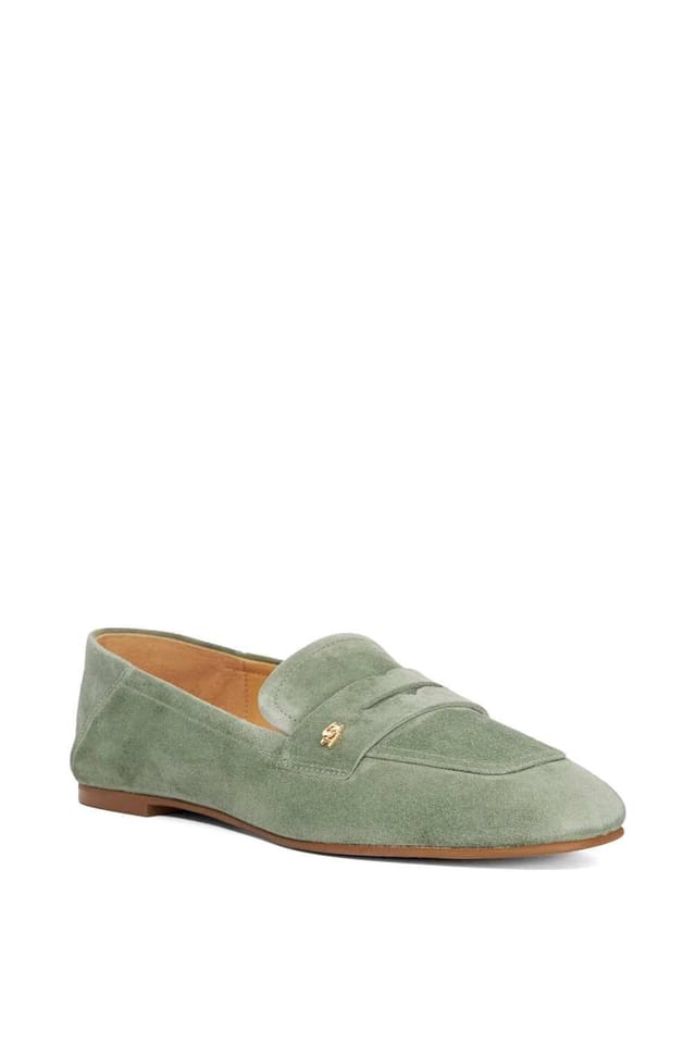 Dune London Dune London Women's 'Glances' Suede Loafers in Green - 2