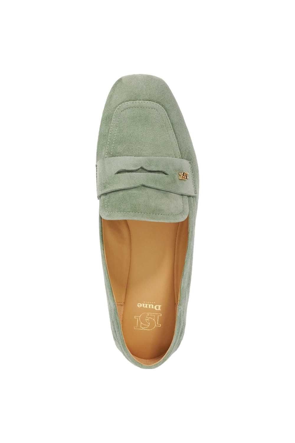 Dune London Dune London Women's 'Glances' Suede Loafers in Green - 4