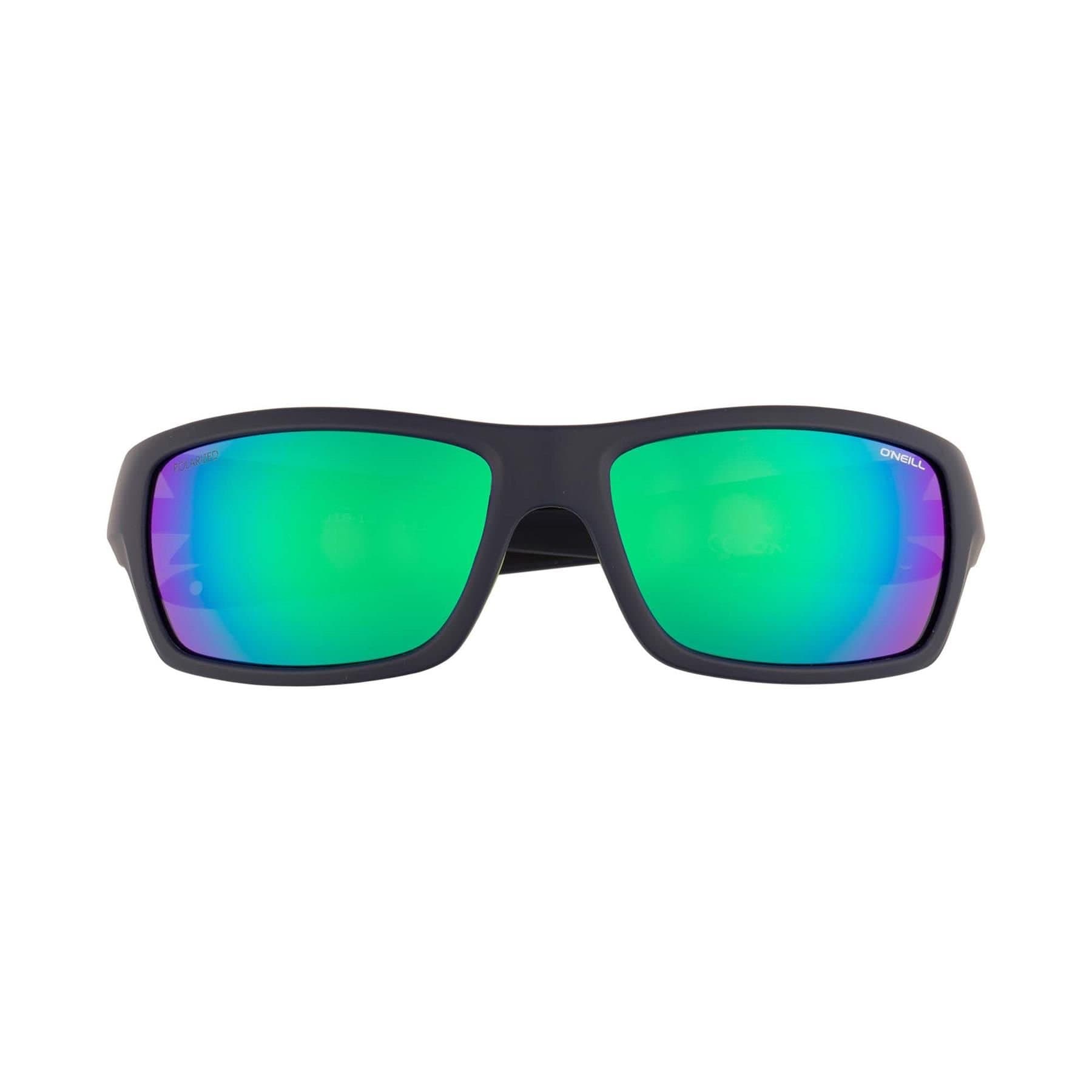 ONeill O'Neill Men's Wrap Matte Navy Green Mirror Polarized ONS Barrel 2.0 in Blue