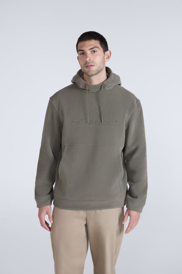 Animal Animal Men's 'Louis' Coastal Casual Polyester Fleece Hoodie in Khaki - 3