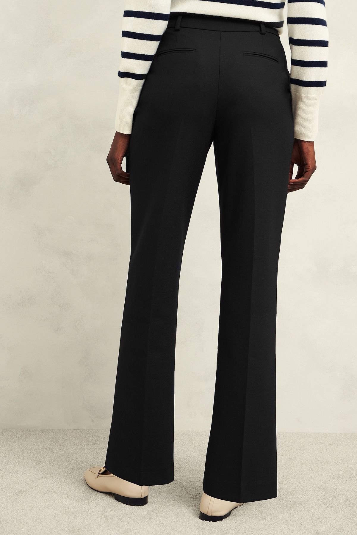 Hobbs London Hobbs London Women's Gerrie Straight Trousers in True Black - 4