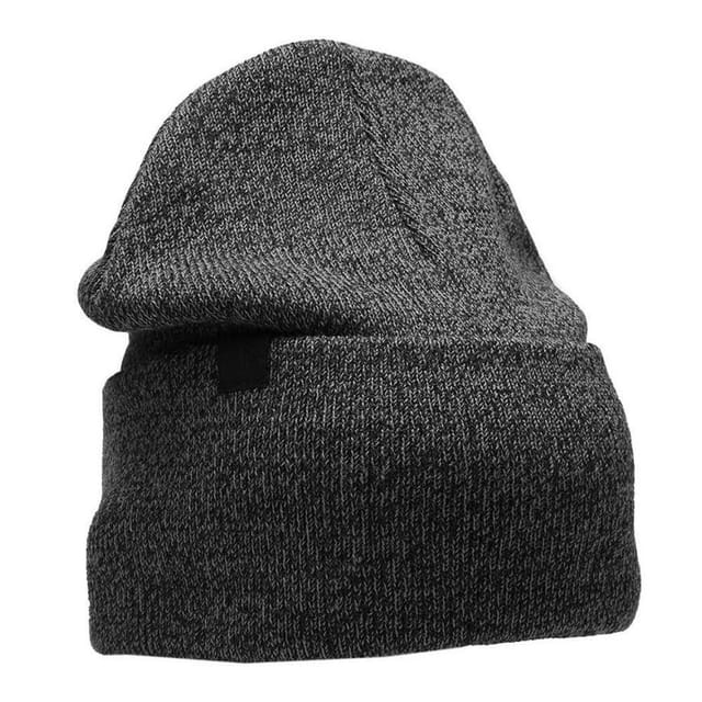 4F 4F Men's H4Z22 Turned Up Cuff Beanie in Grey - 2