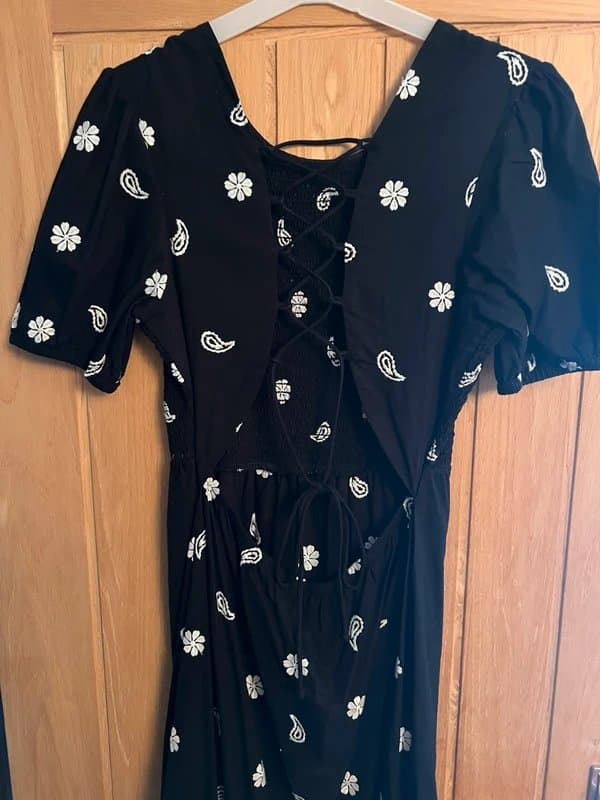 Never Fully Dressed Black & white NFD corset dress
