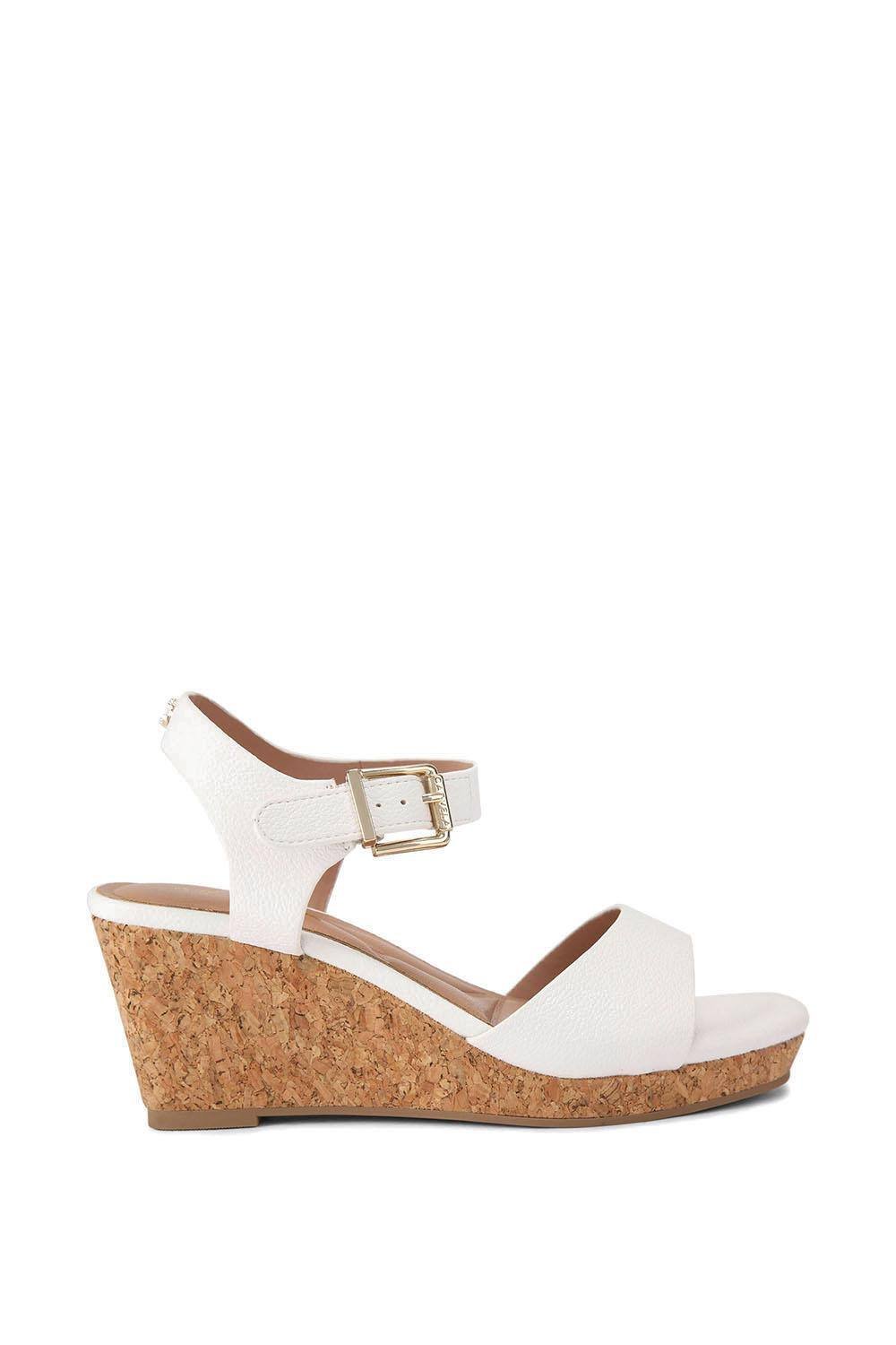 Carvela Carvela Women's 'Sadie Wedge' Sandals in White - 3