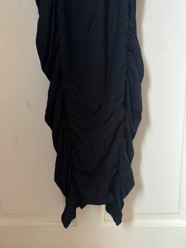 ASOS ASOS Luxe Black Ruched Maxi Dress