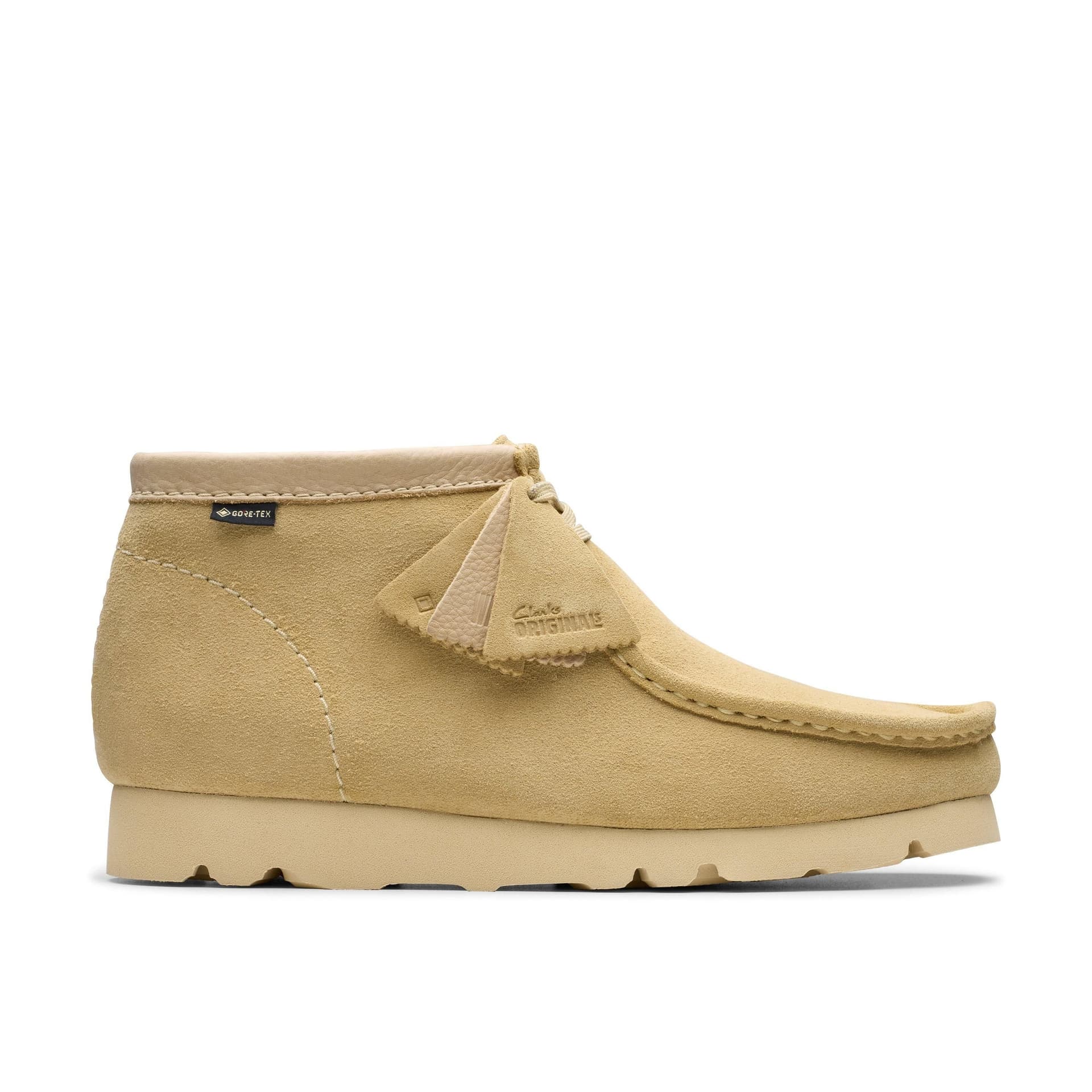 Clarks Clarks Men's Wallabee Boot GORE-TEX Maple Suede Ankle Boots, Wallabee, Lace Up in Brown