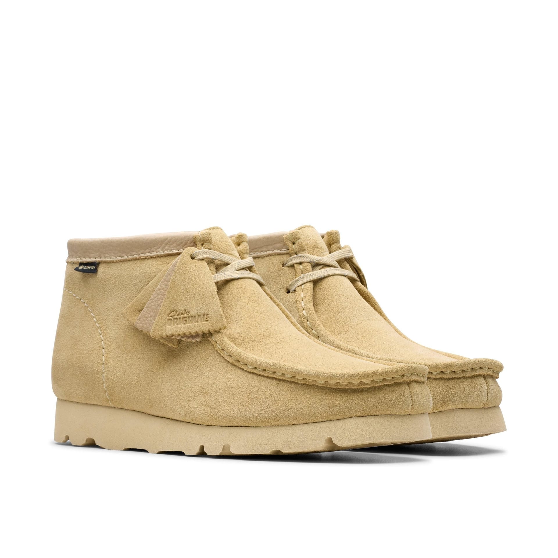 Clarks Clarks Men's Wallabee Boot GORE-TEX Maple Suede Ankle Boots, Wallabee, Lace Up in Brown - 4