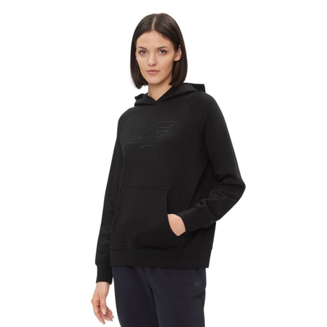 4F 4F Women's AW23TSWSF0765 Hoodie in Black - 3