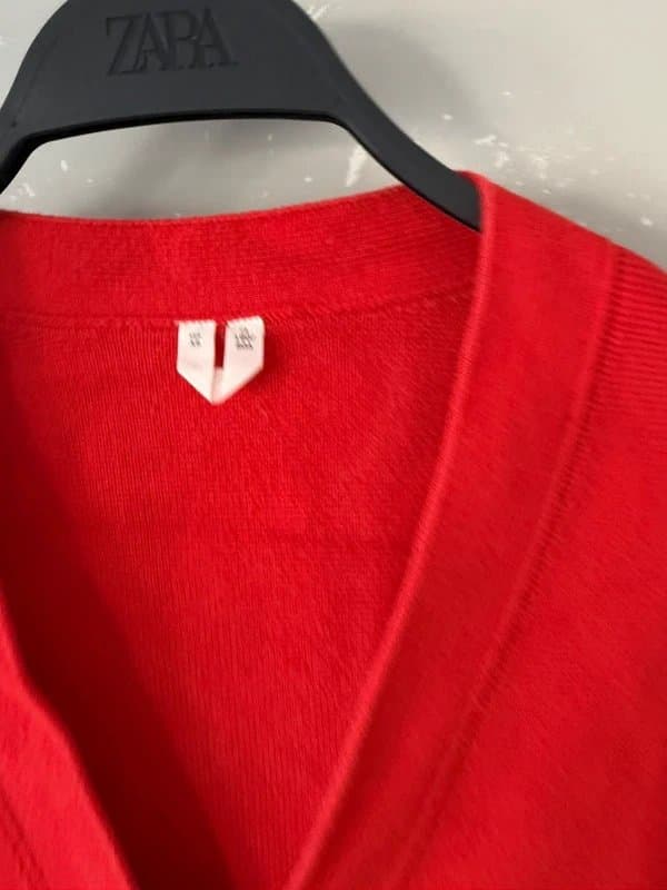 ARKET Arket red cardigan size xs