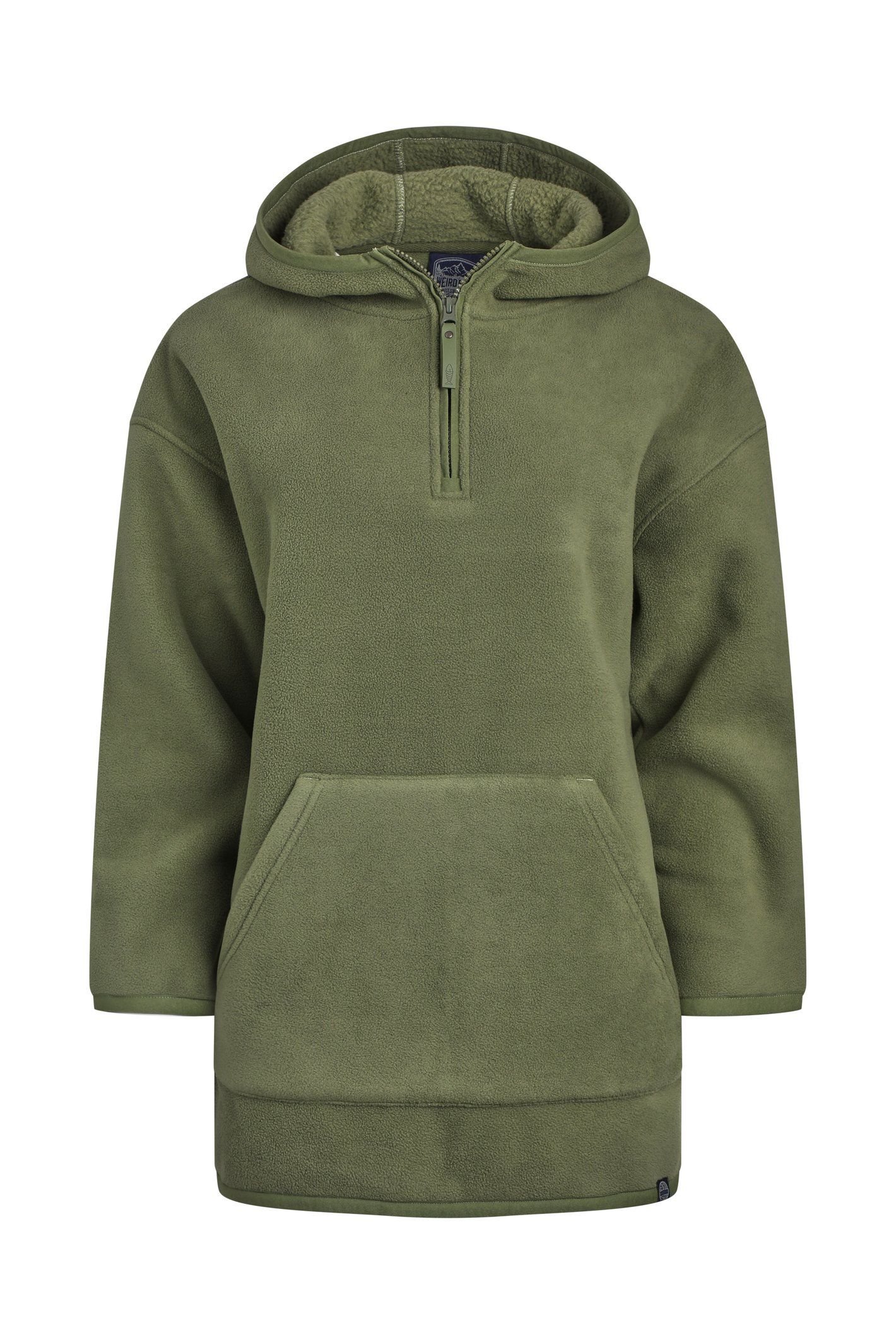 Weird Fish Weird Fish Women's Laura Polar Popover Hoodie in Olive - 2