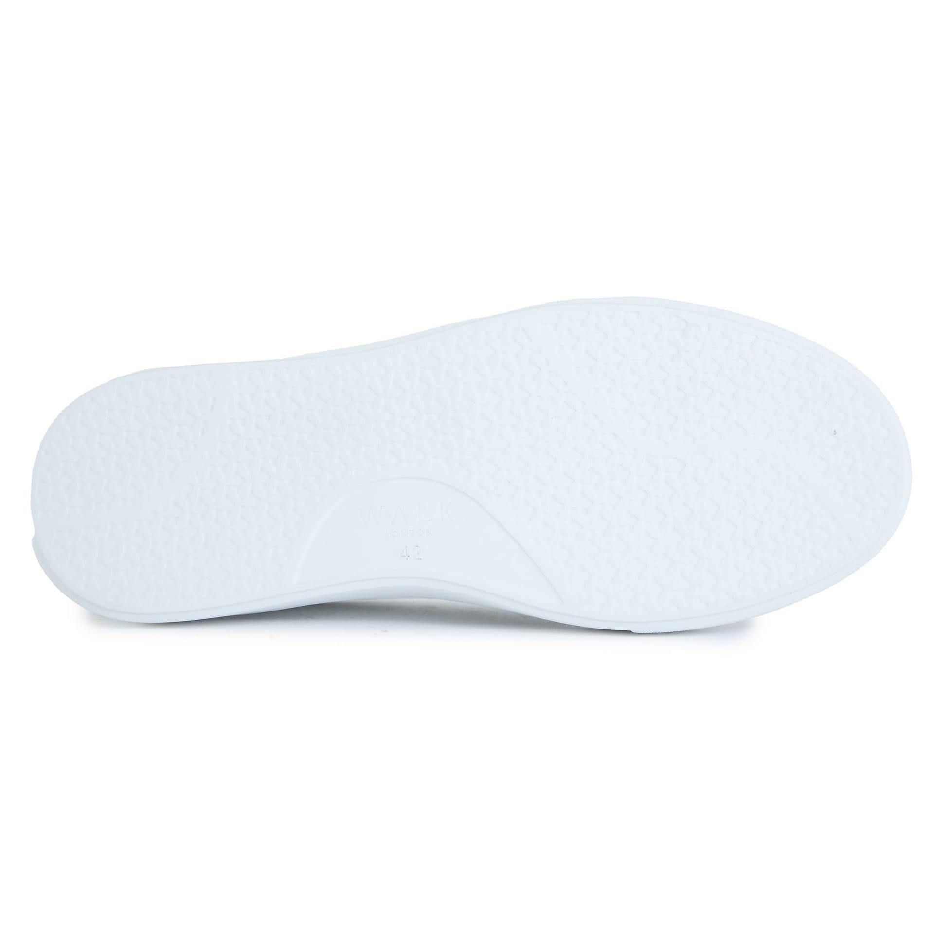 WALK LONDON Walk London Men's Pasadena Trainers in White - 4