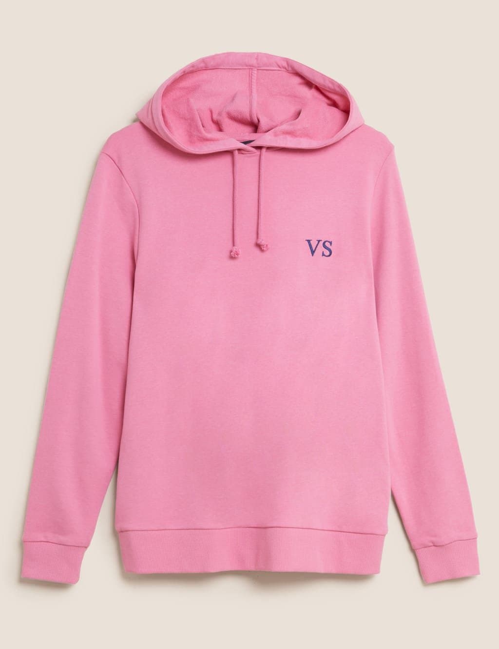 Marks & Spencer M&S Pink Cotton Rich Hoodie for Women