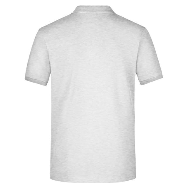 James and Nicholson James and Nicholson Men's Piqué Elasticated Polo Shirt in Grey - 2
