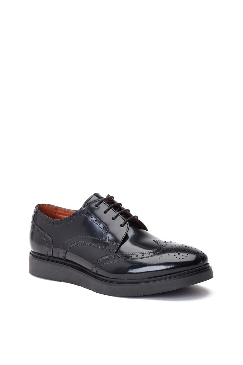 Base London Base London Men's Joe Brogue Shoe in Black