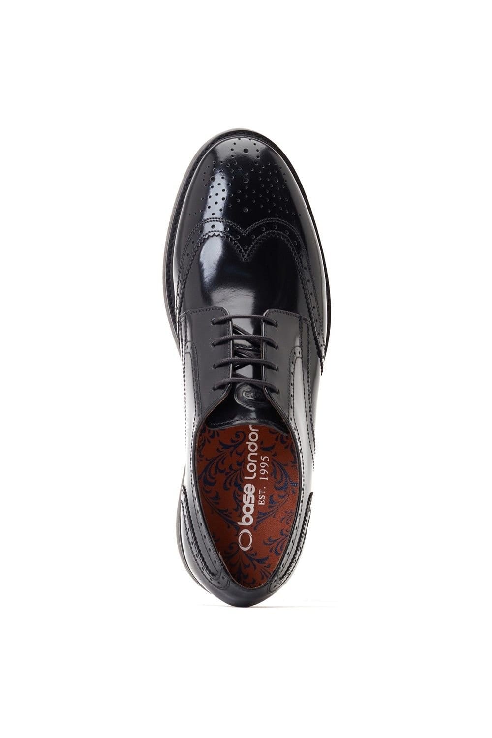Base London Base London Men's Joe Brogue Shoe in Black - 4