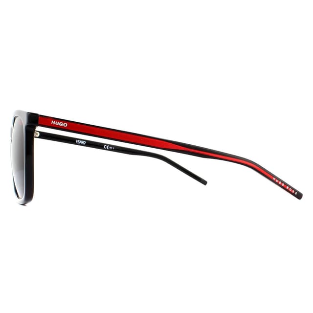 HUGO HUGO Men's Square Black Red Grey Sunglasses - 3