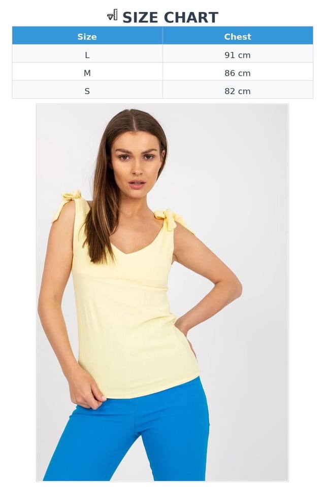 Love Lace Love Lace Women's Heart Neck Straight Cut Top with Ties in Yellow - 3