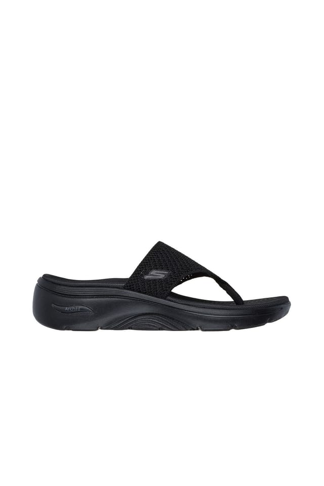 Skechers Skechers Women's GO WALK ARCH FIT 2.0 SANDAL Quick-Dry Finished Knit Sandal Black - 2