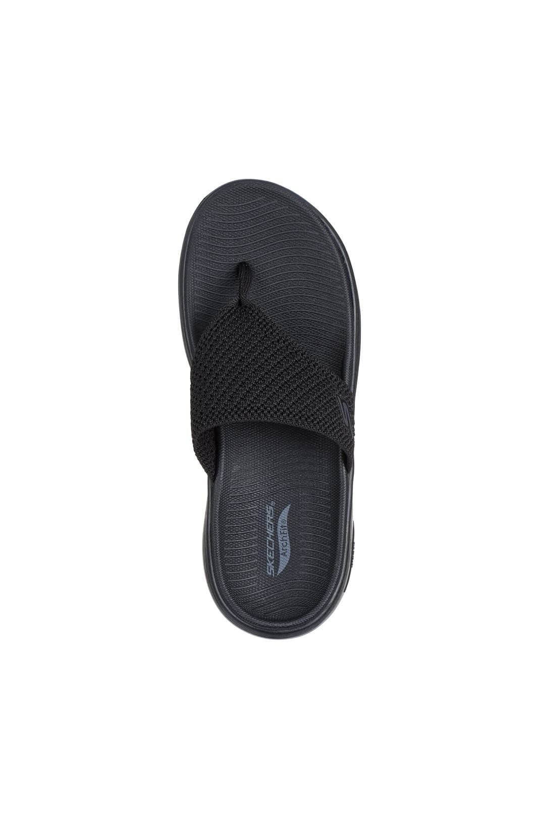 Skechers Skechers Women's GO WALK ARCH FIT 2.0 SANDAL Quick-Dry Finished Knit Sandal Black - 4