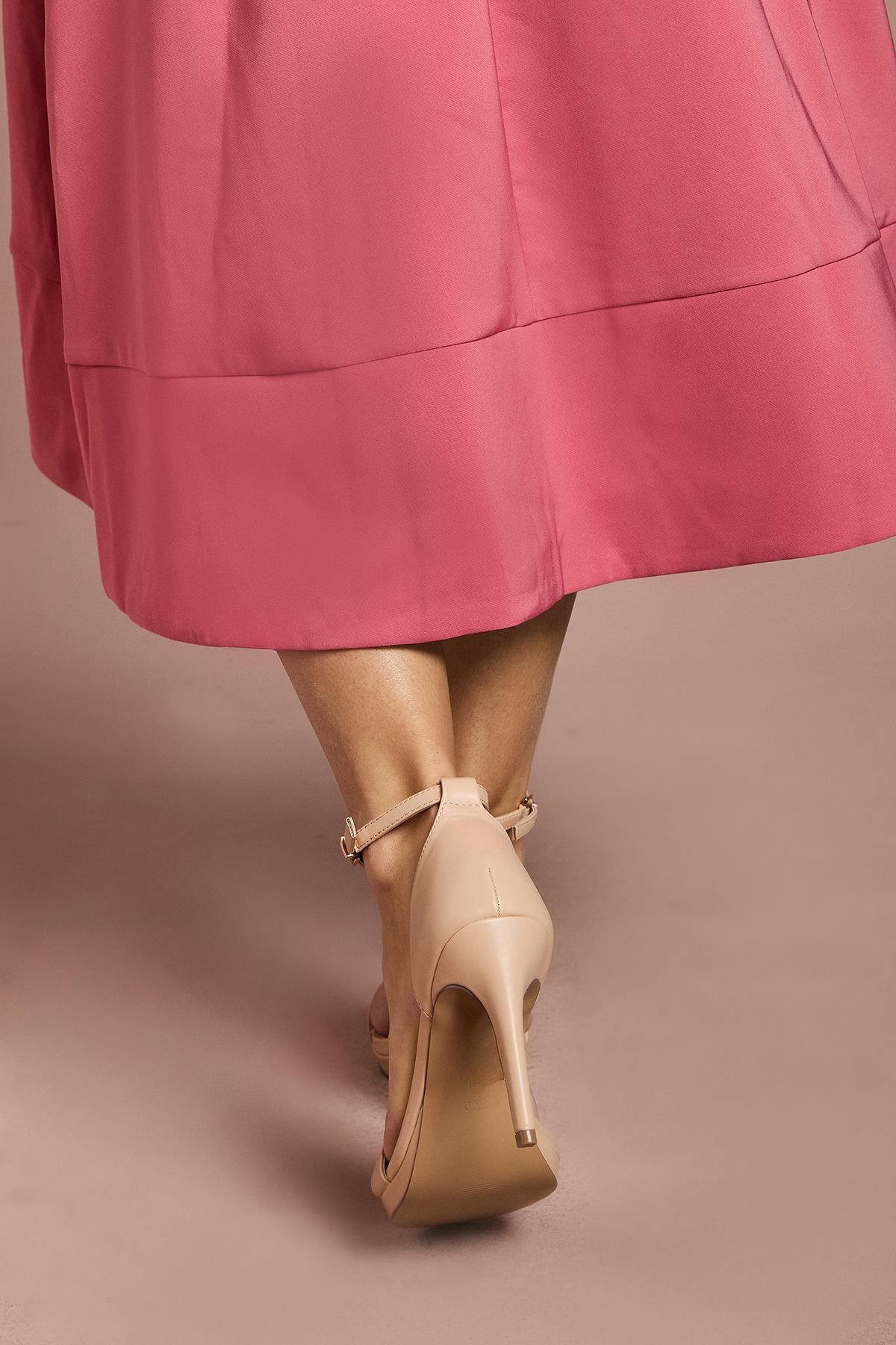 Coast Coast Women's Talia Faux Leather Platform High Heeled Sandals in Nude - 3