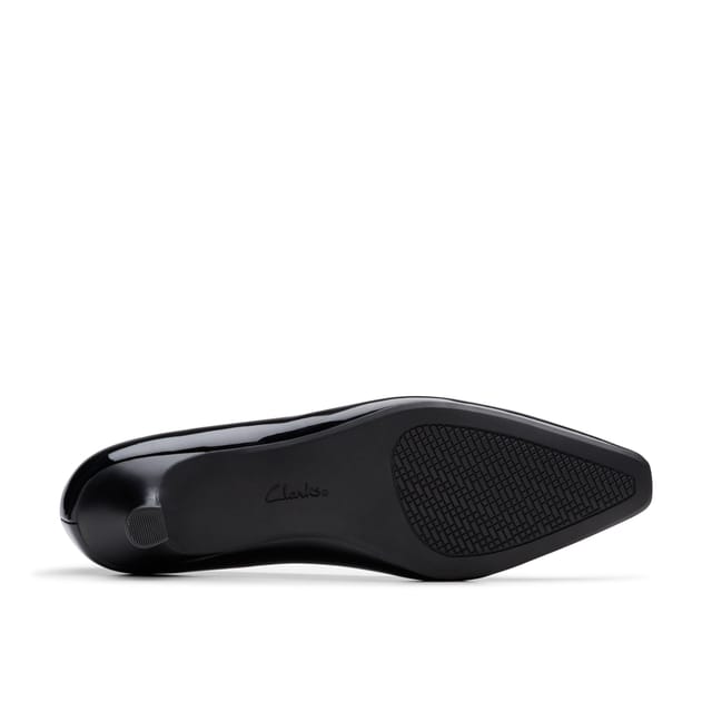 Clarks Clarks Women's Scarlyt Piper Black Patent Slip Ons, Heels - 3