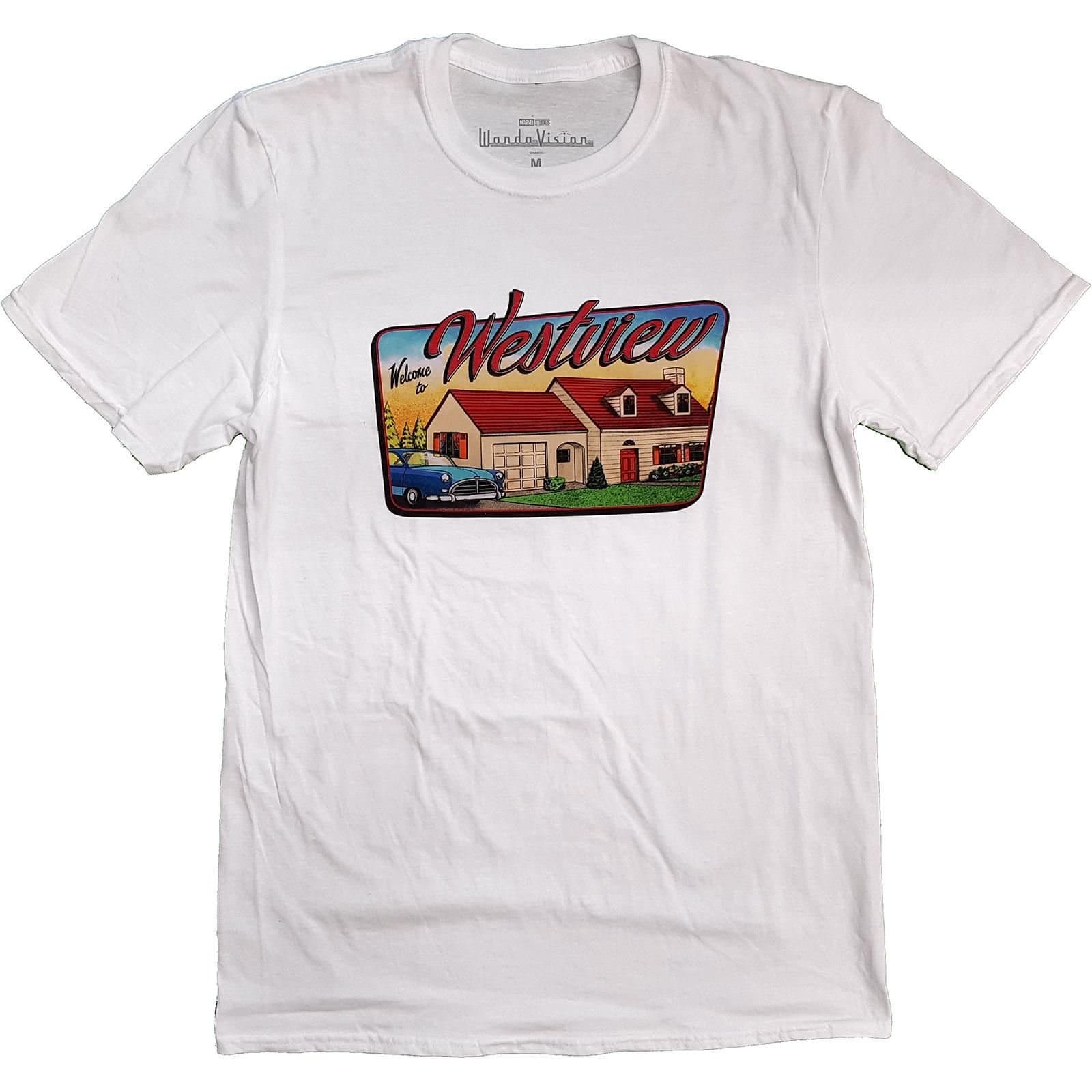 WandaVision WandaVision Men's Westview Cotton T-Shirt in White