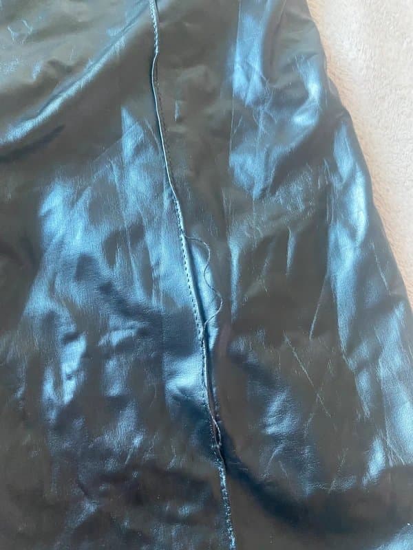 Bershka Black Leather flares