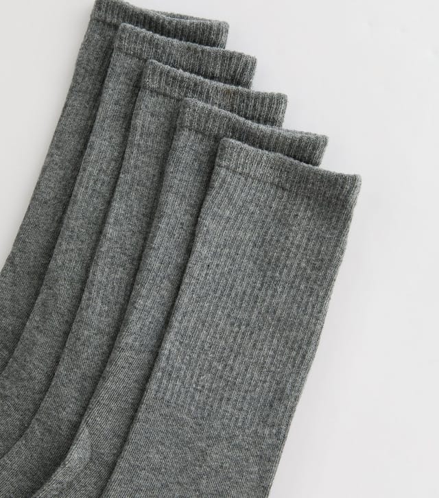 New Look Men's Mens Pack Of 5 Grey Socks New Look - 2