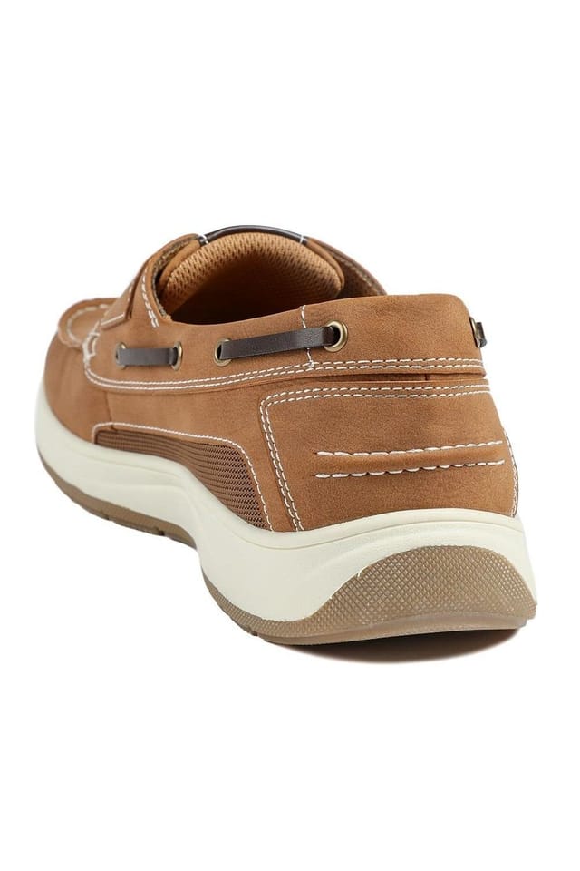 Pavers Pavers Men's Wide Fit Touch Fasten Casual Shoes in Tan - 3