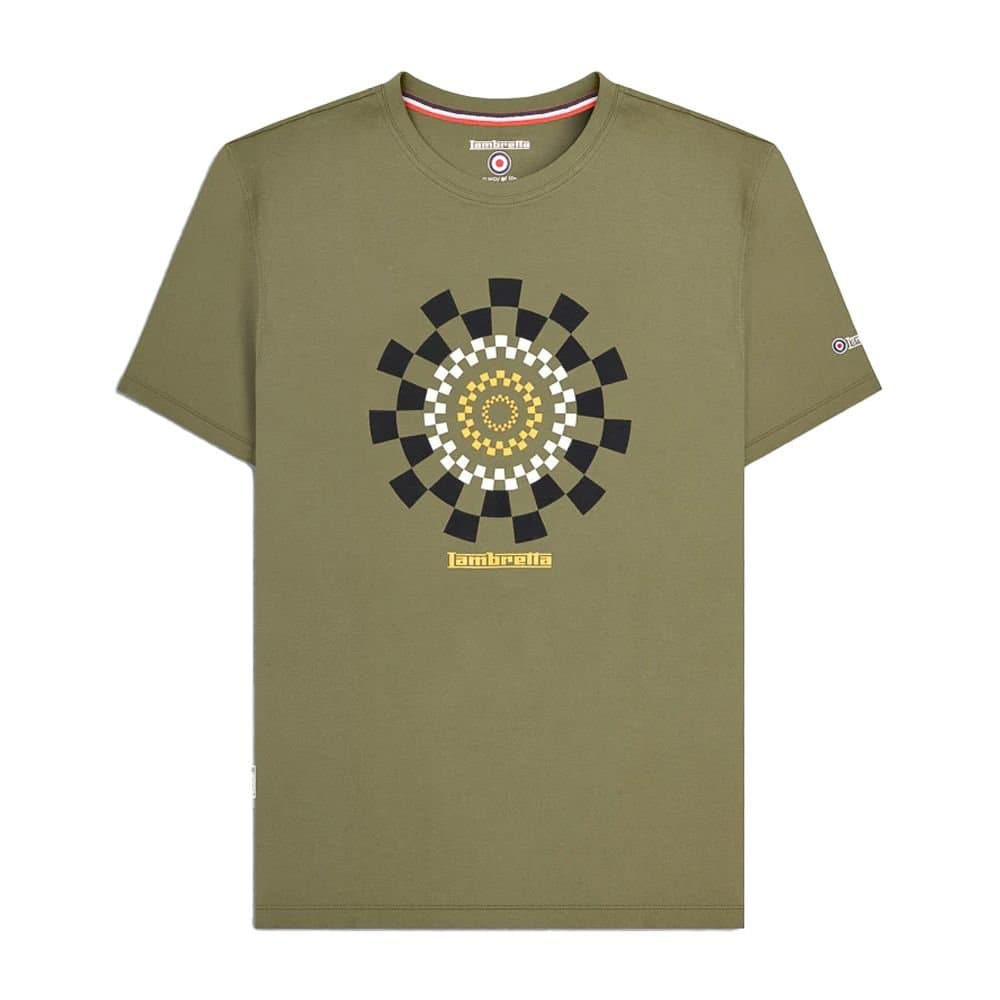 Lambretta Lambretta Men's AW25 Track T-Shirt in Olive