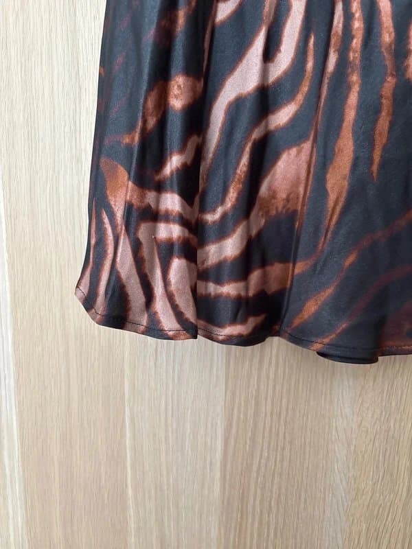 ASOS Animal print midi skirt 12 14 asos