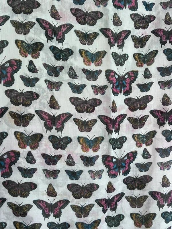 New Look Ladies New Look butterfly floral circular scarf