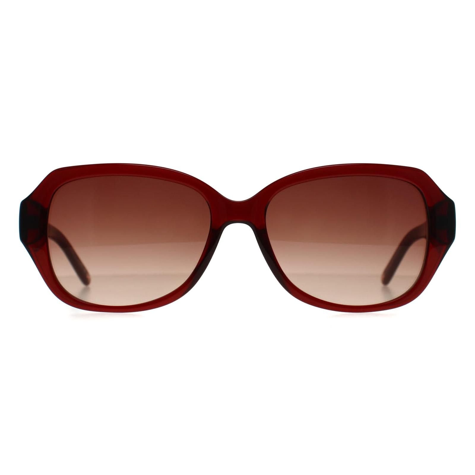 Ted Baker Ted Baker Women's Square Burgundy Flowers Red Brown Gradient TB1606 Mae - 1