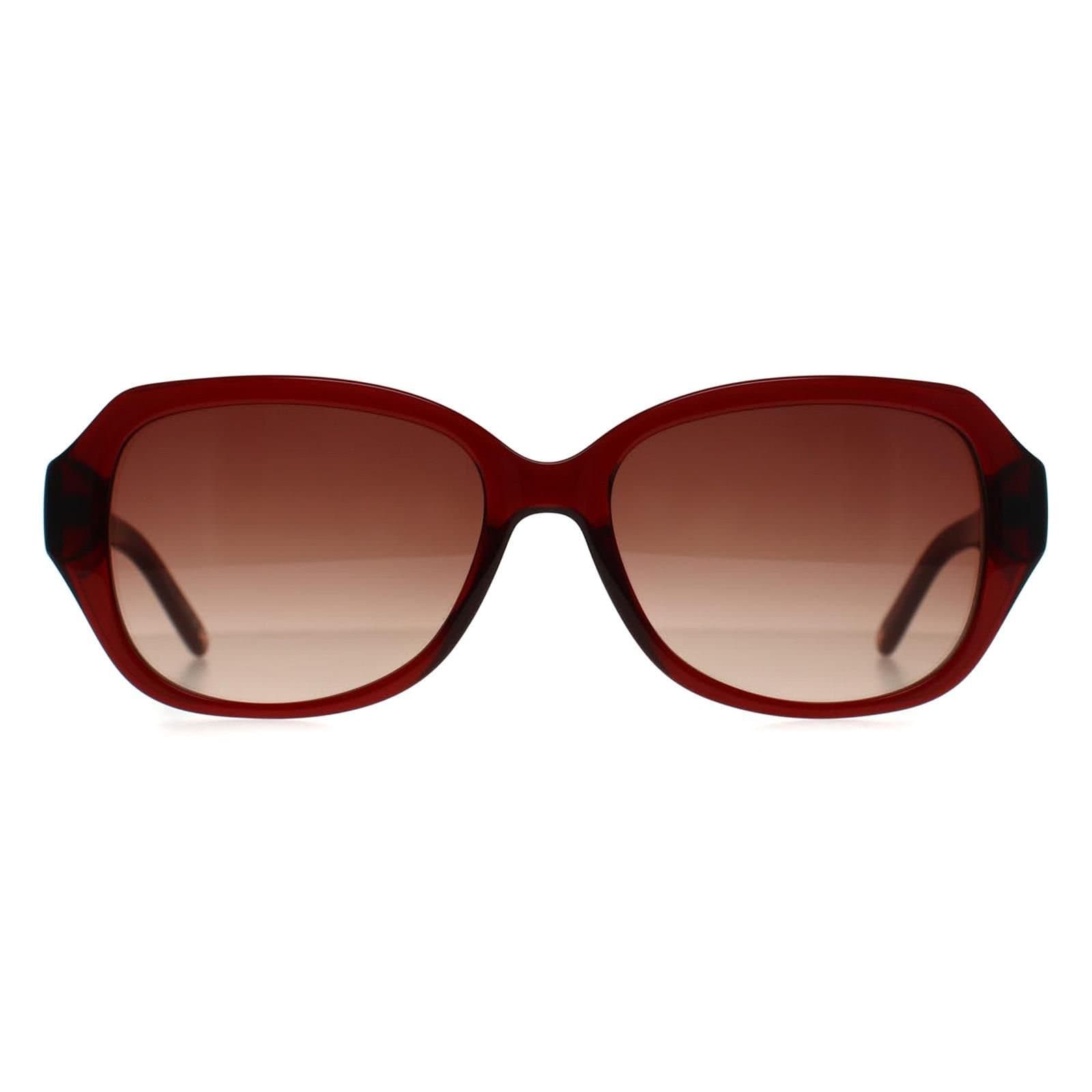 Ted Baker Ted Baker Women's Square Burgundy Flowers Red Brown Gradient TB1606 Mae