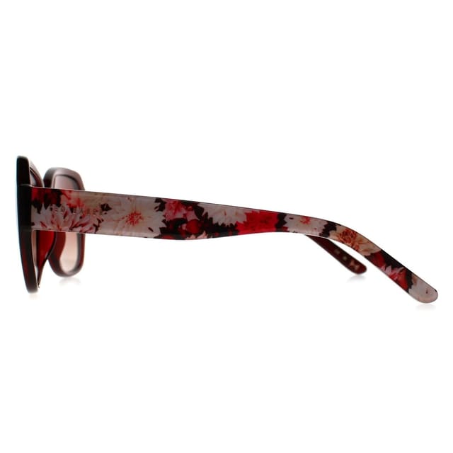 Ted Baker Ted Baker Women's Square Burgundy Flowers Red Brown Gradient TB1606 Mae - 3