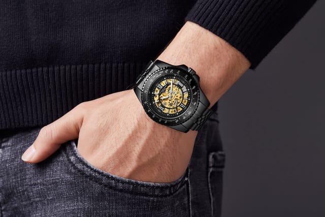 Anthony James Anthony James Men's Hand Assembled Limited Edition Tachymeter Sports Automatic Watch in Black - 2