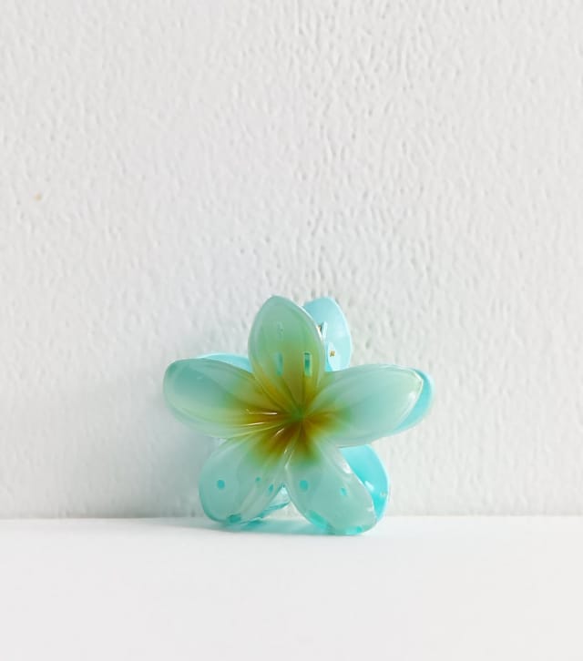 New Look Blue Tropical Flower Hair Clip New Look - 2